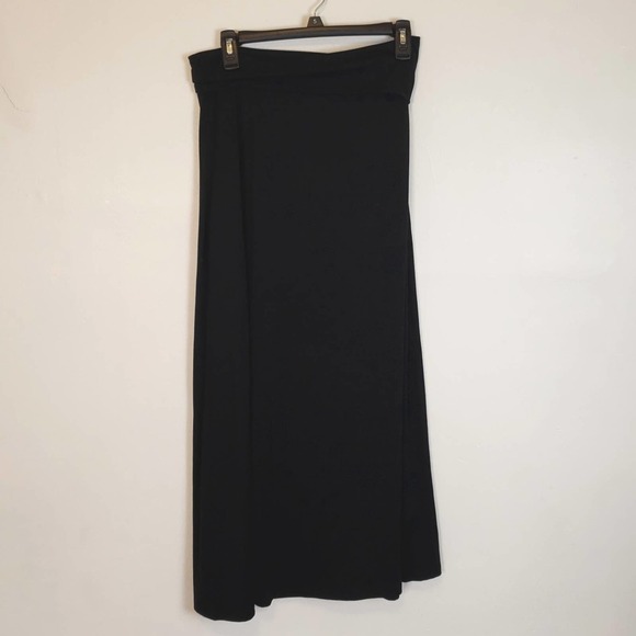 Old Navy black long A-Line Skirt size Small - Picture 1 of 4
